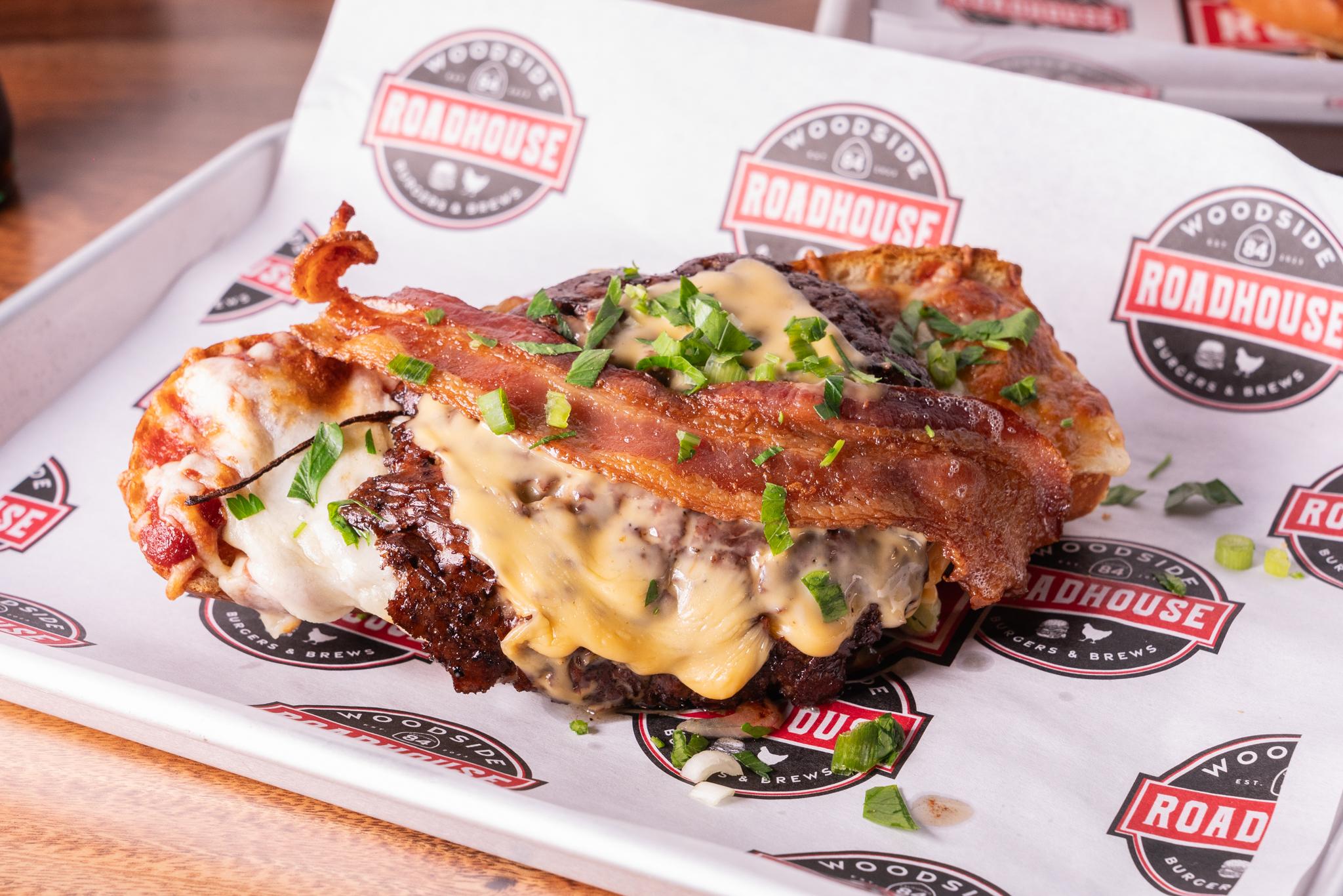 Bacon Cheese Burger Pizza.