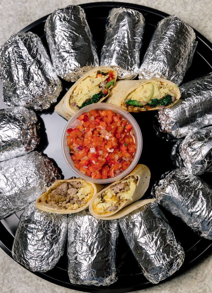 Breakfast Burrito Tray.