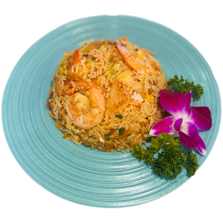 Kimchi Seafood Fried Rice.