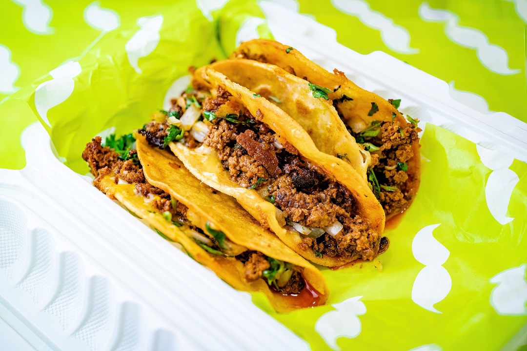 3x Chorizo Tacos.