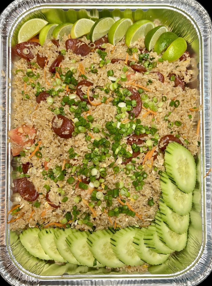 Thai Sweet Sausage Fried Rice (serve 10).
