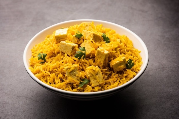 Paneer Biryani.