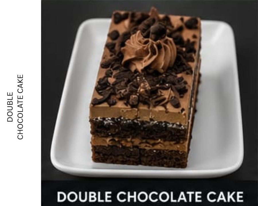 DOUBLE CHOCOLATE CAKE.