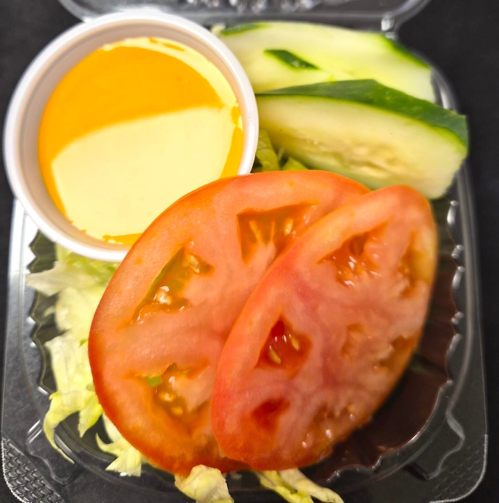 Garden Salad with French Dressing.