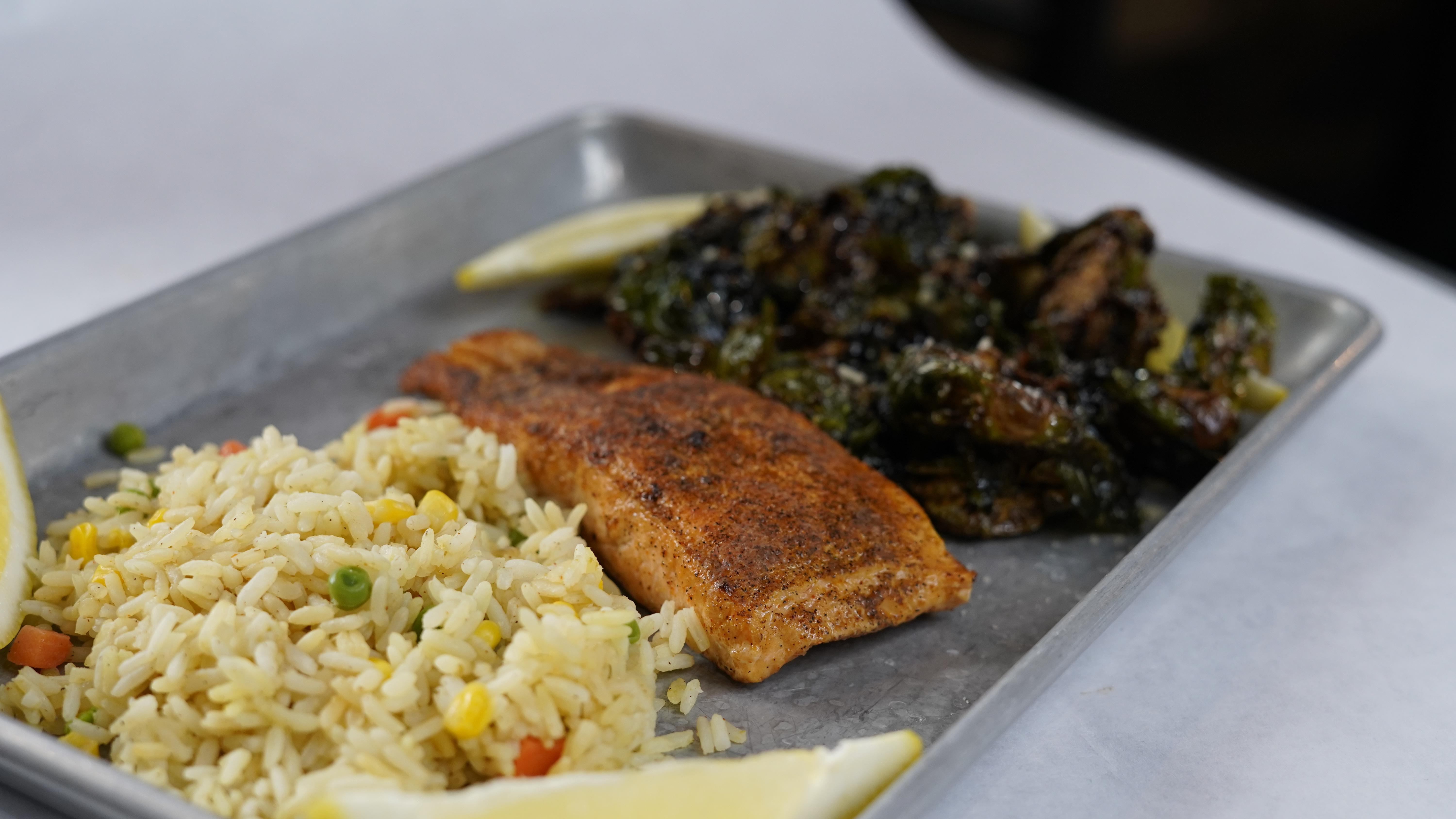 Grilled Salmon.