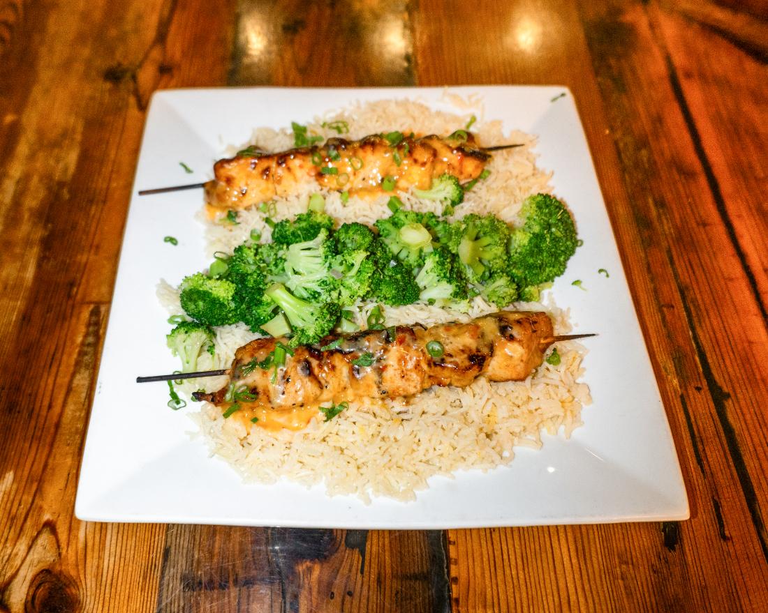 Bang Bang Chicken Kebab.