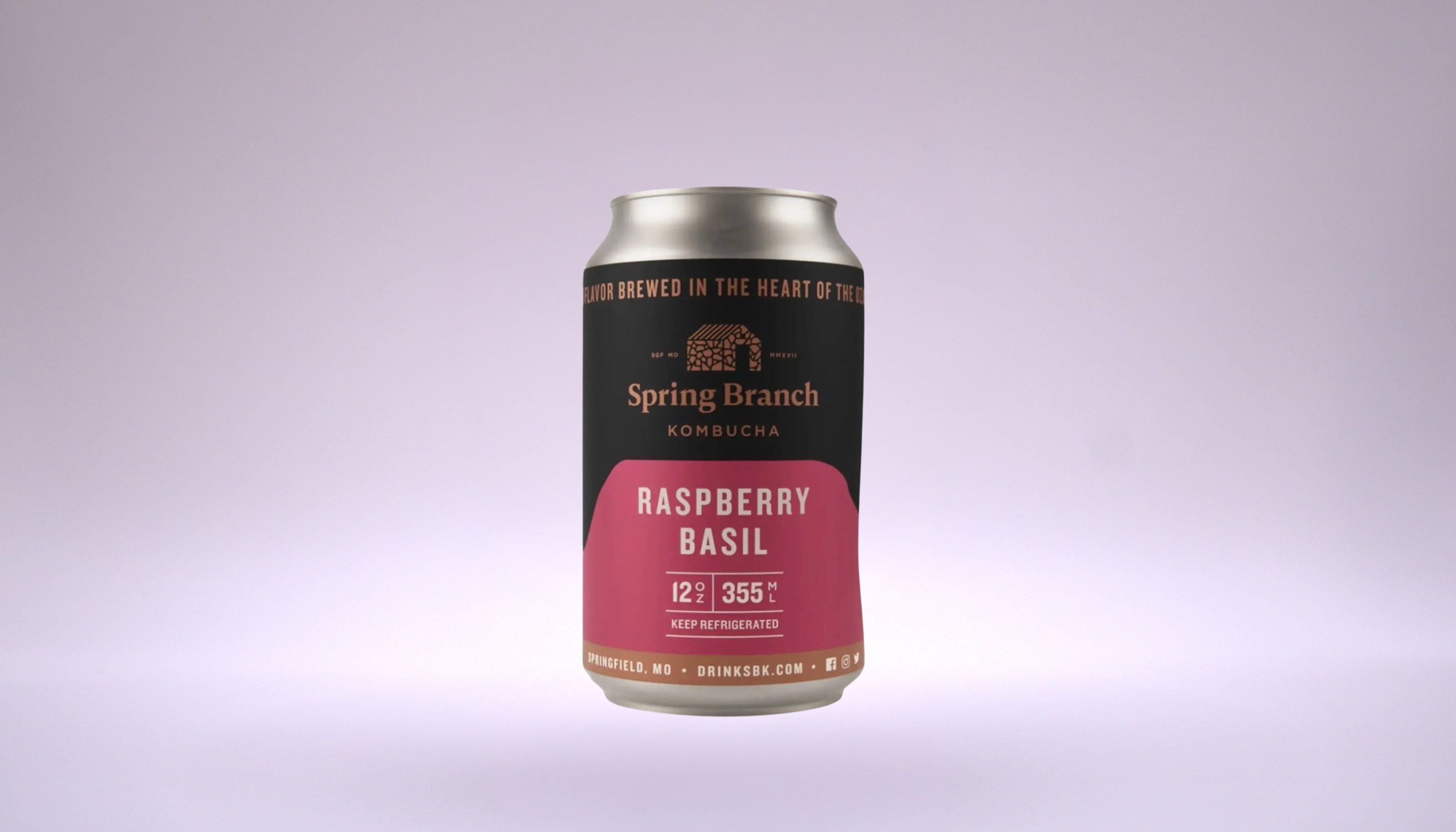 Raspberry Basil Kombucha.