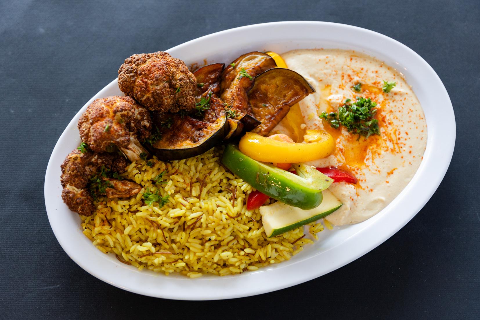 Fried Eggplant & Cauliflower.