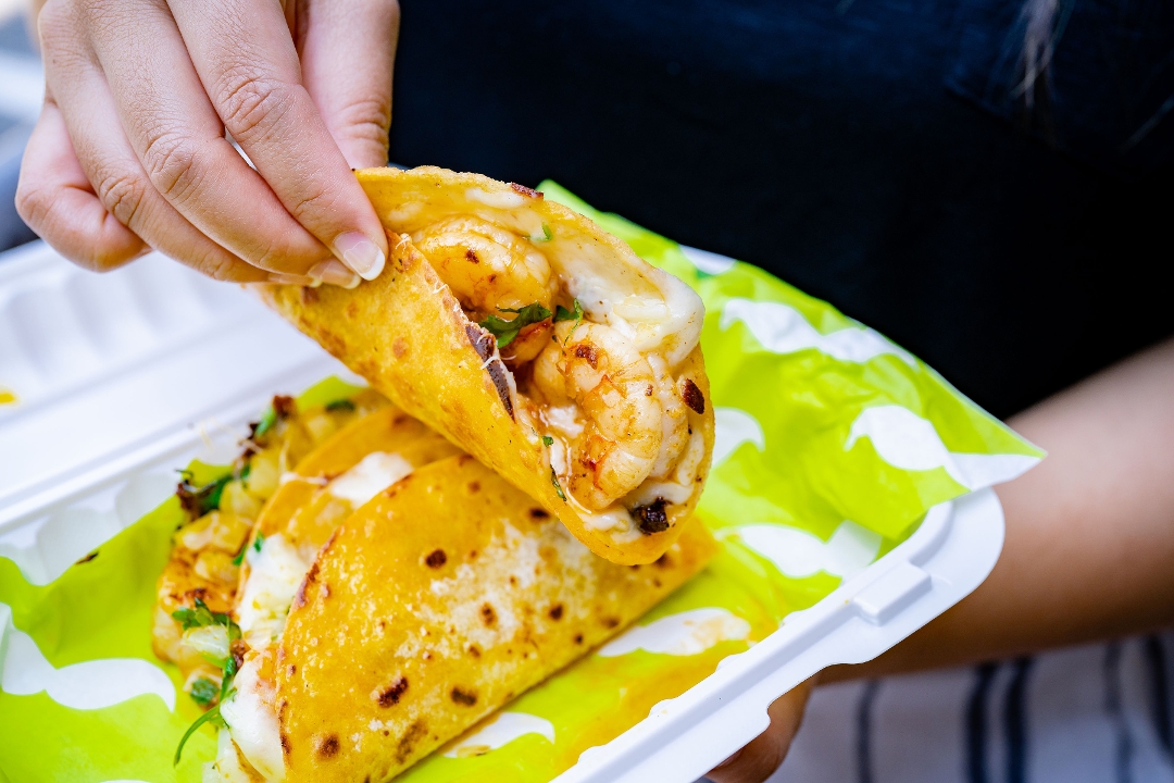 3x Camaron Tacos.