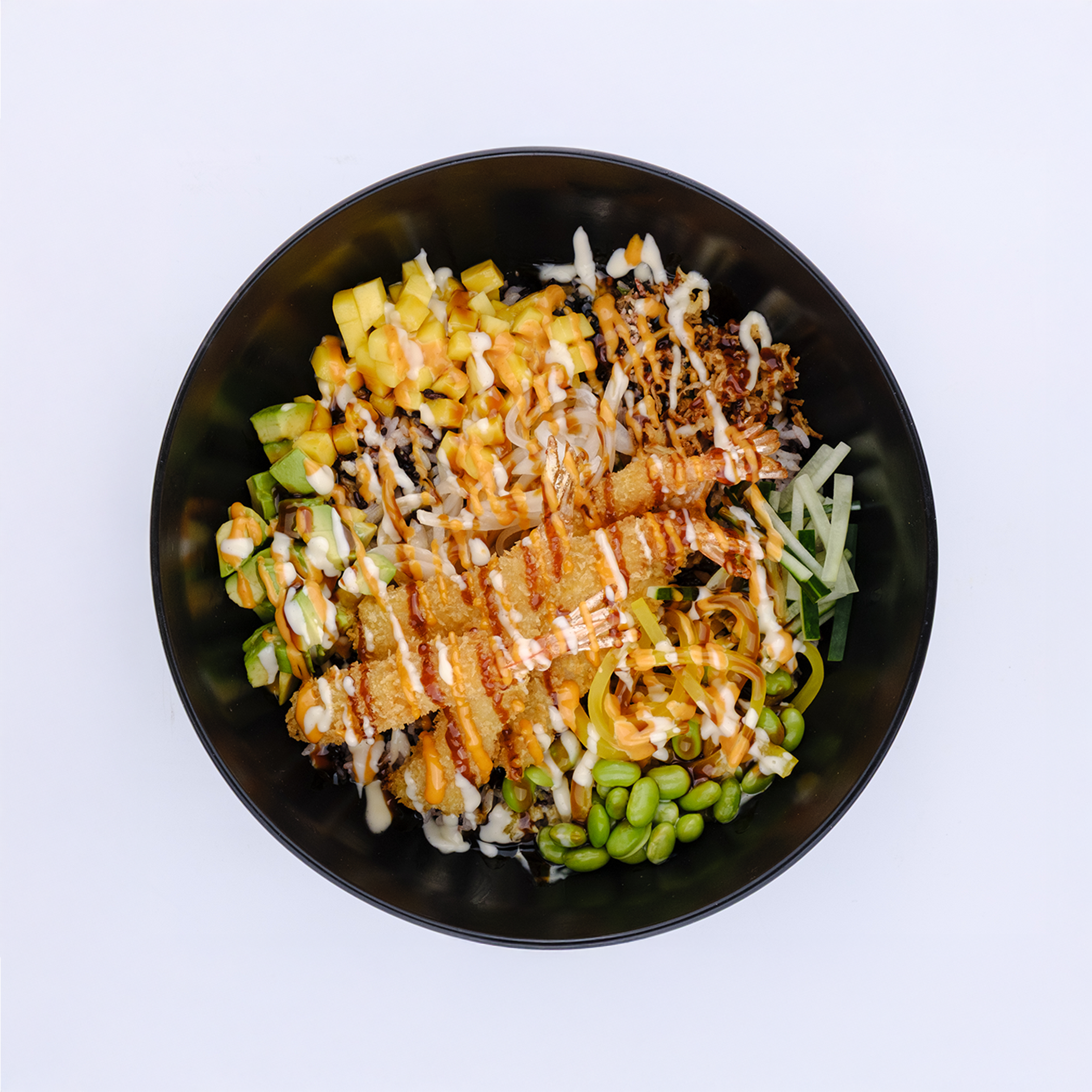 Shrimp Tempura Poke Bowl.