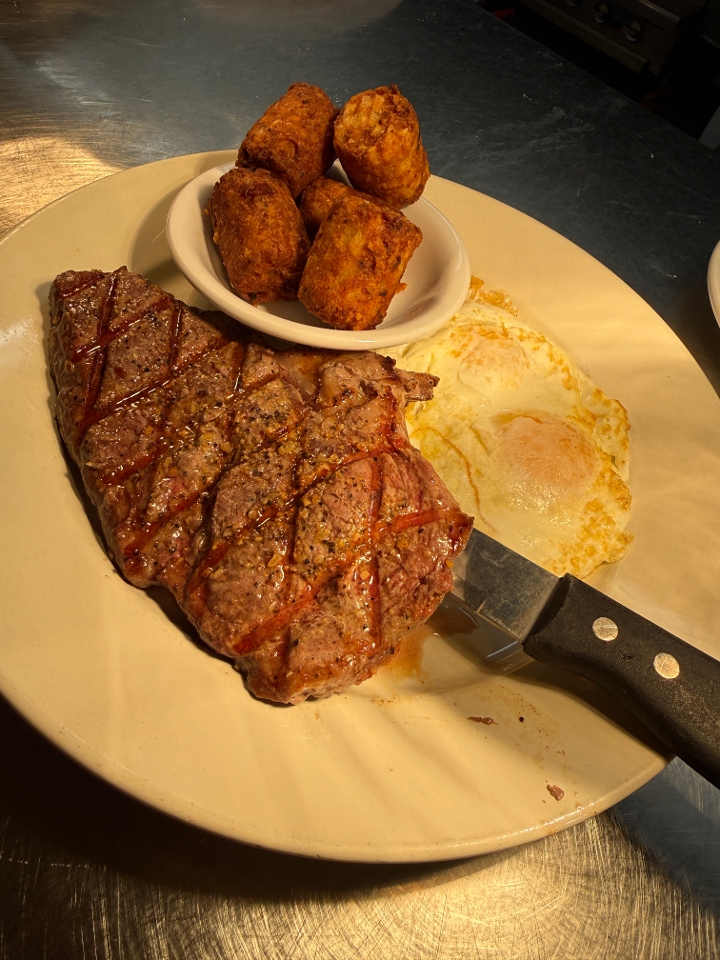 Ribeye Steak & Eggs.