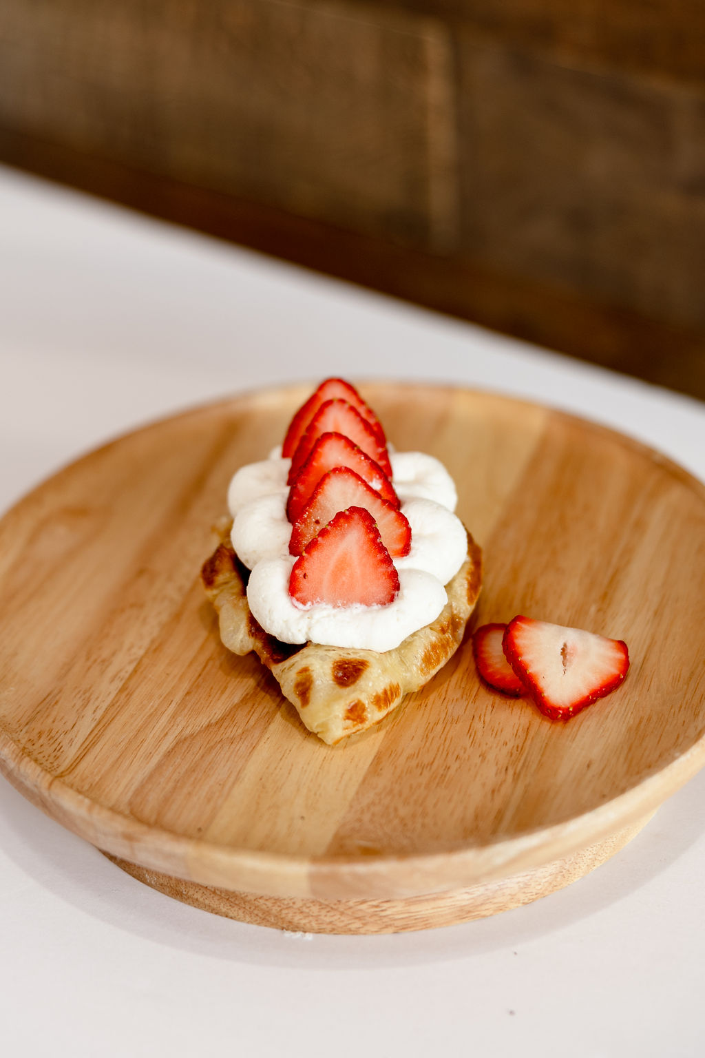 Strawberry Croffle.