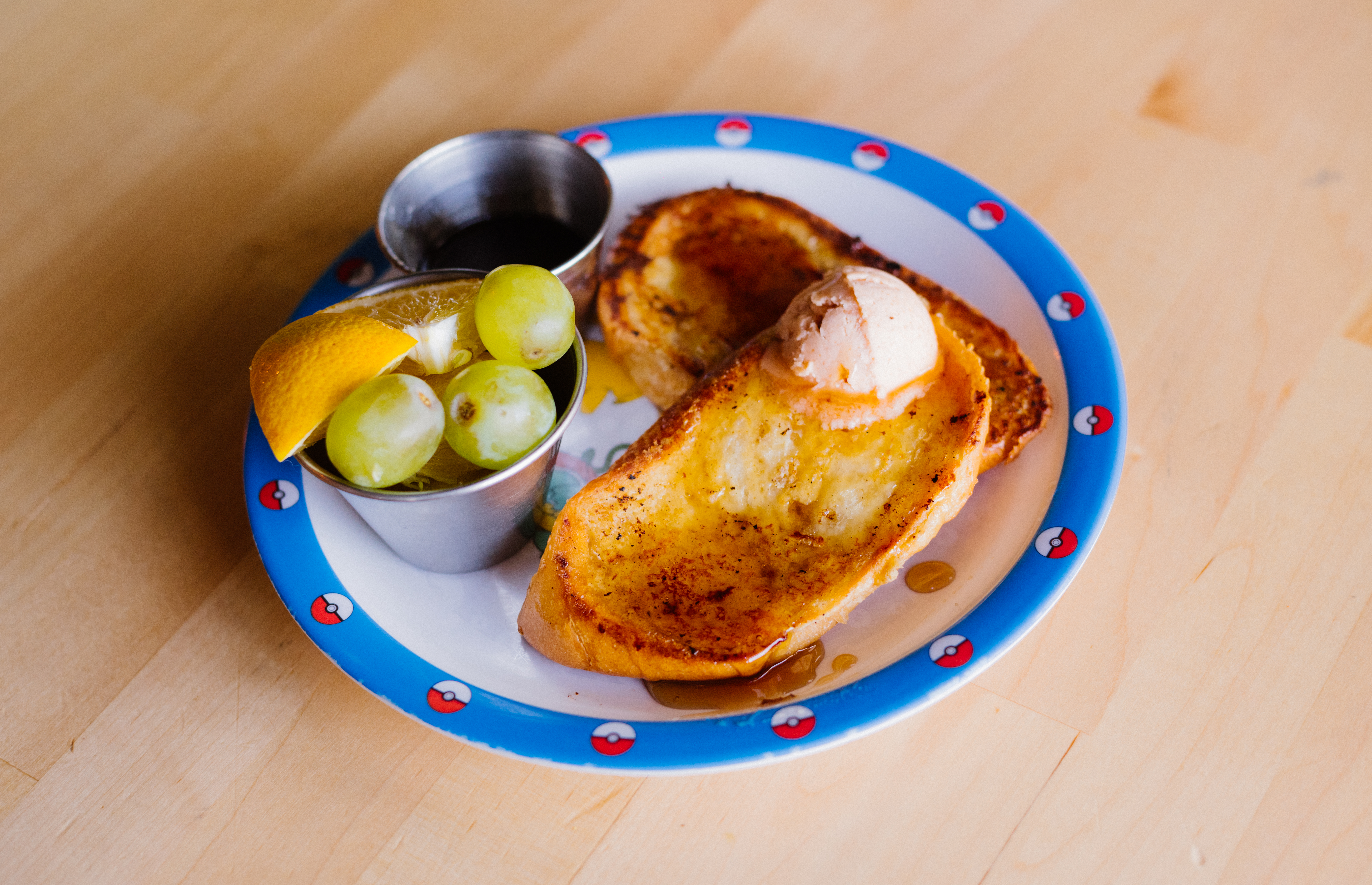 Kids French Toast & Fruit.
