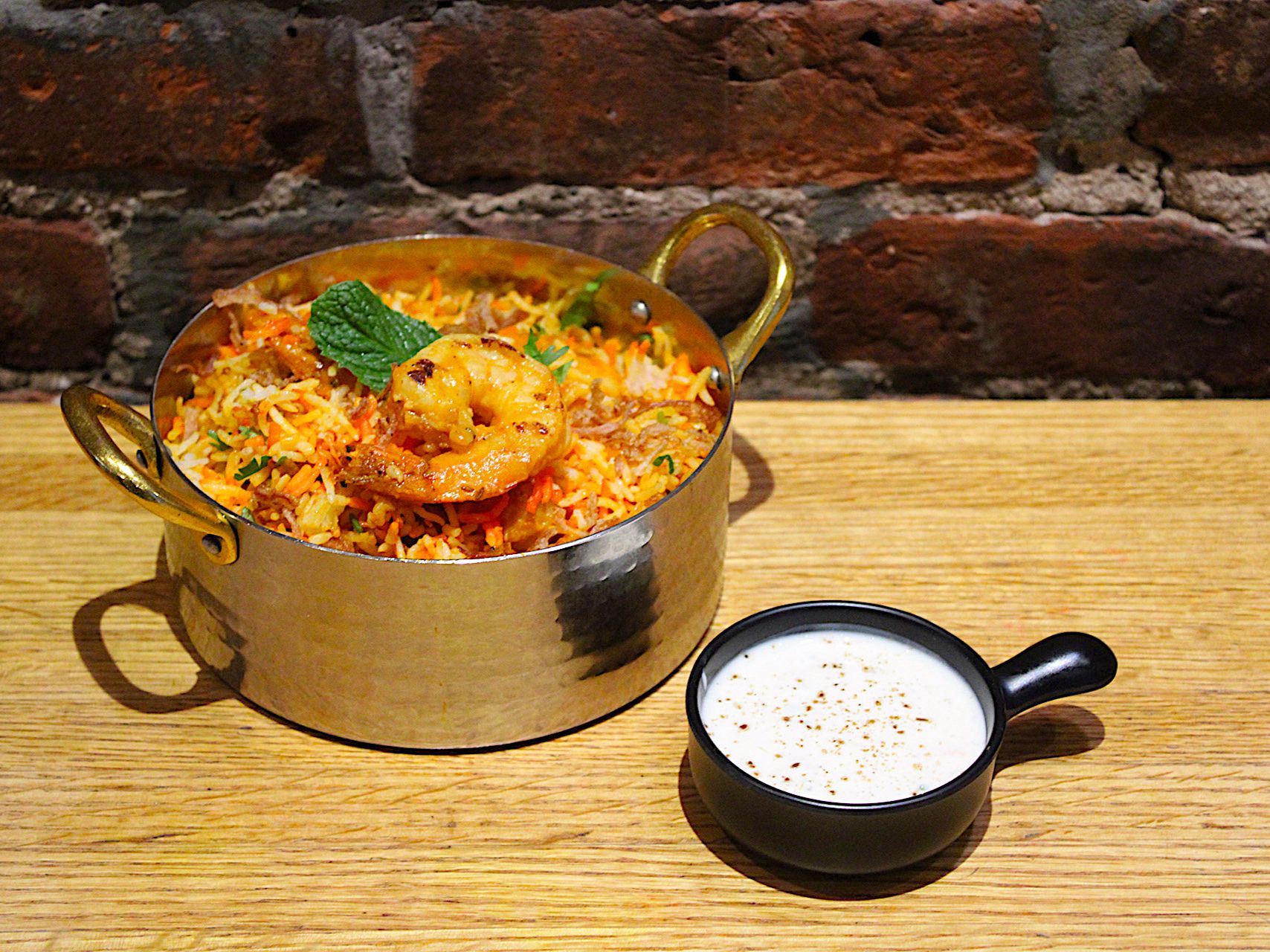 Shrimp Biryani.