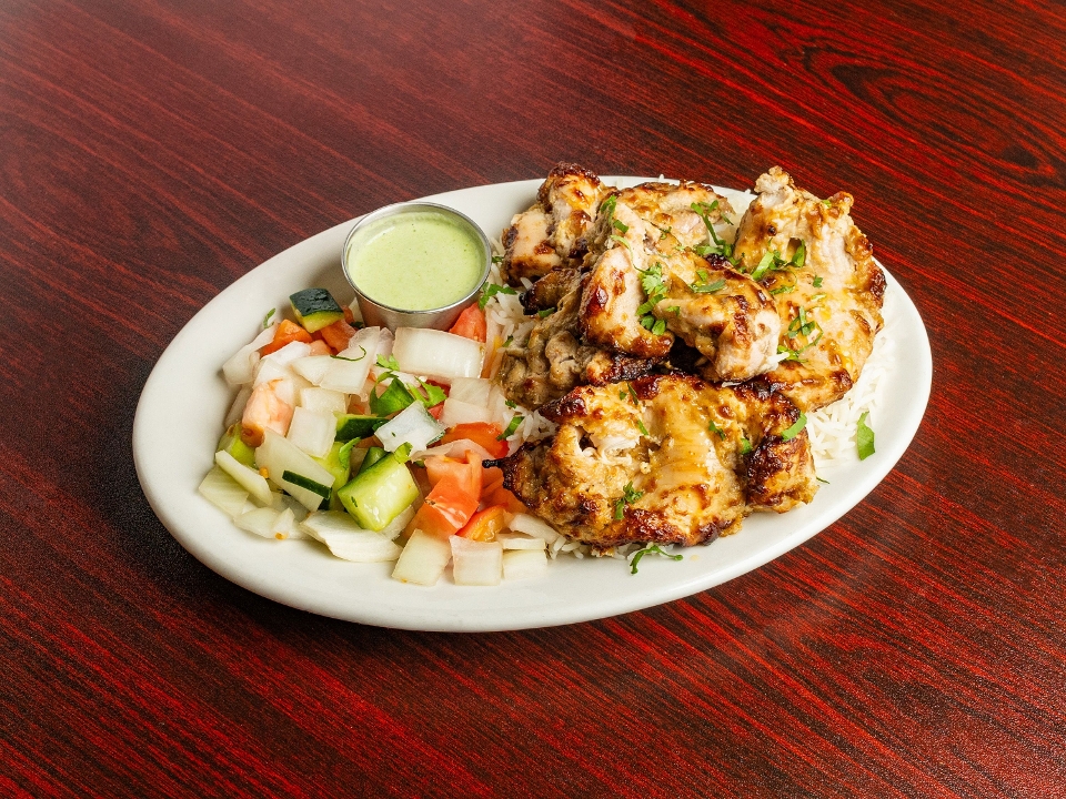 Chicken Malai Tikka Kabob.