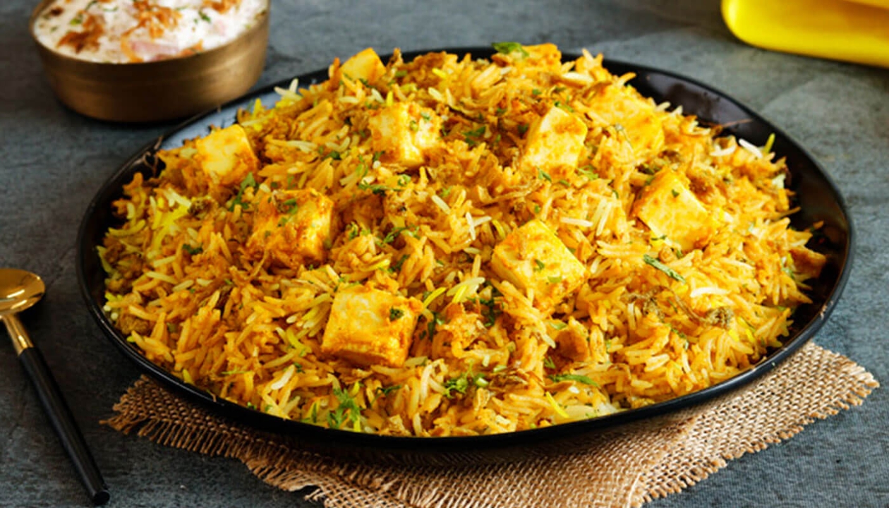 Afghani Paneer Biryani (Mild).
