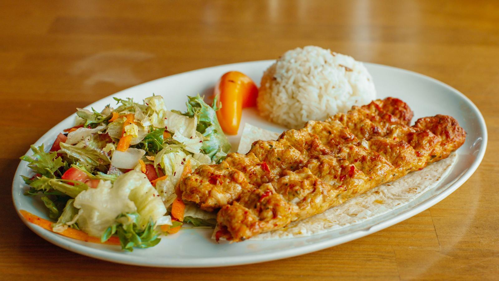 Large Chicken Adana Plate.