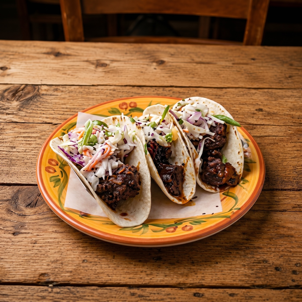 General Tso Chicken Tacos.