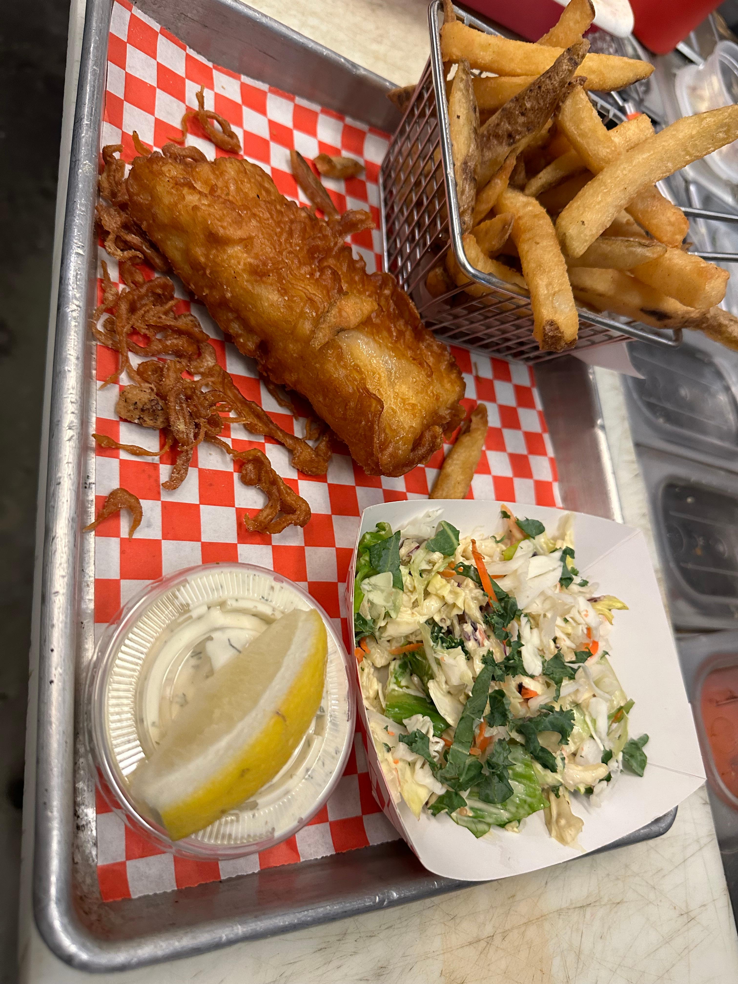 1 PC Fish & Chips:.