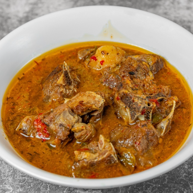 Spicy Goat Soup.