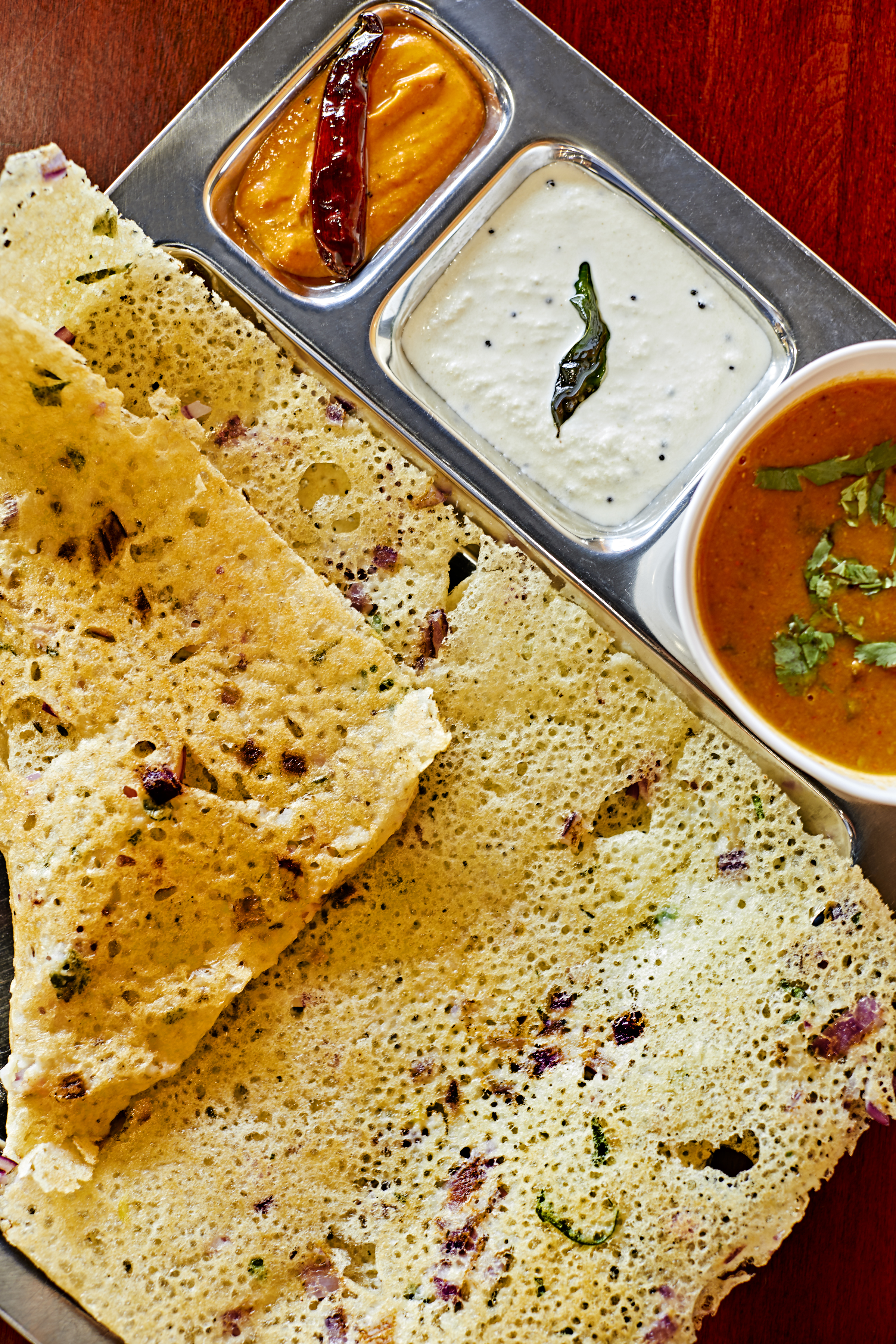 Rava Onion Chili Dosa.