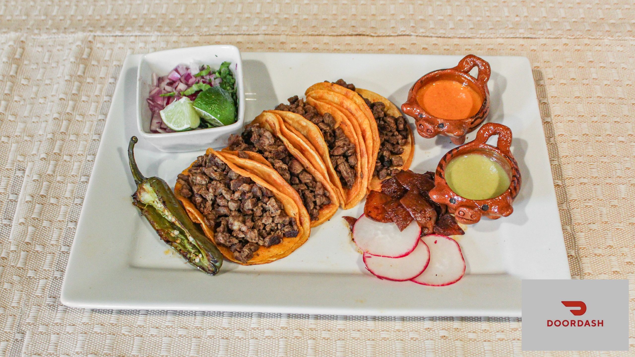 Street Tacos (order of 4 tacos).
