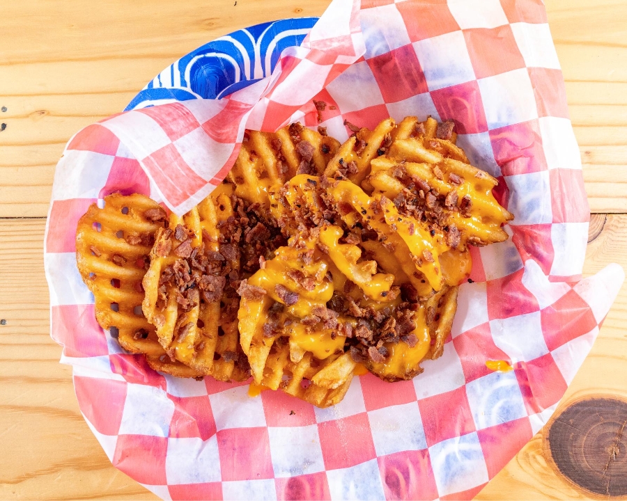 Bacon/Cheddar Waffle Fries..