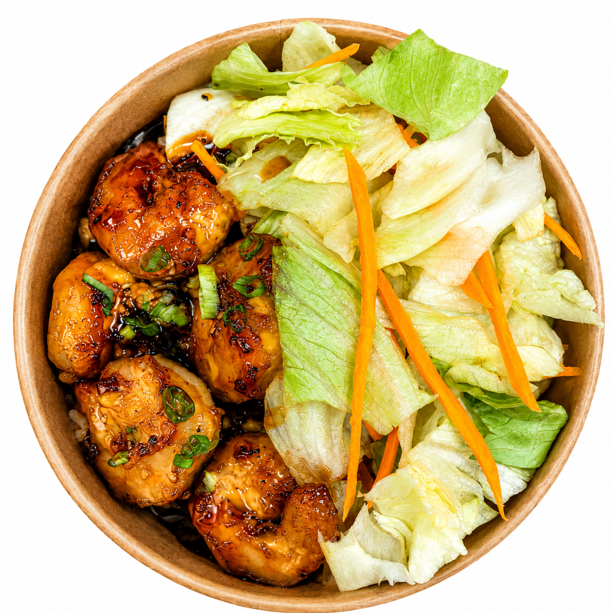 Shrimp Teriyaki Cup Bop.