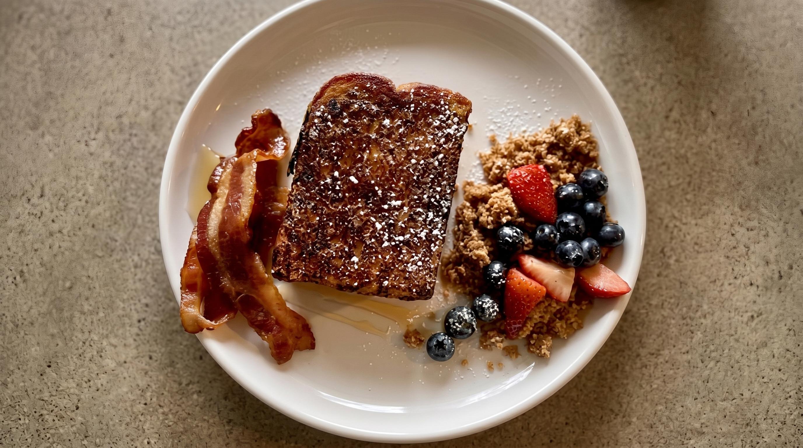 Creme Brule French Toast.
