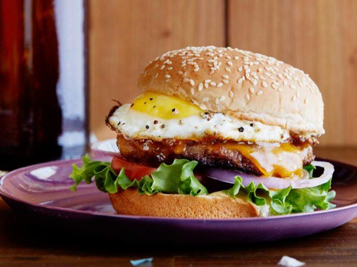 Valley's Steak & Egg Burger.