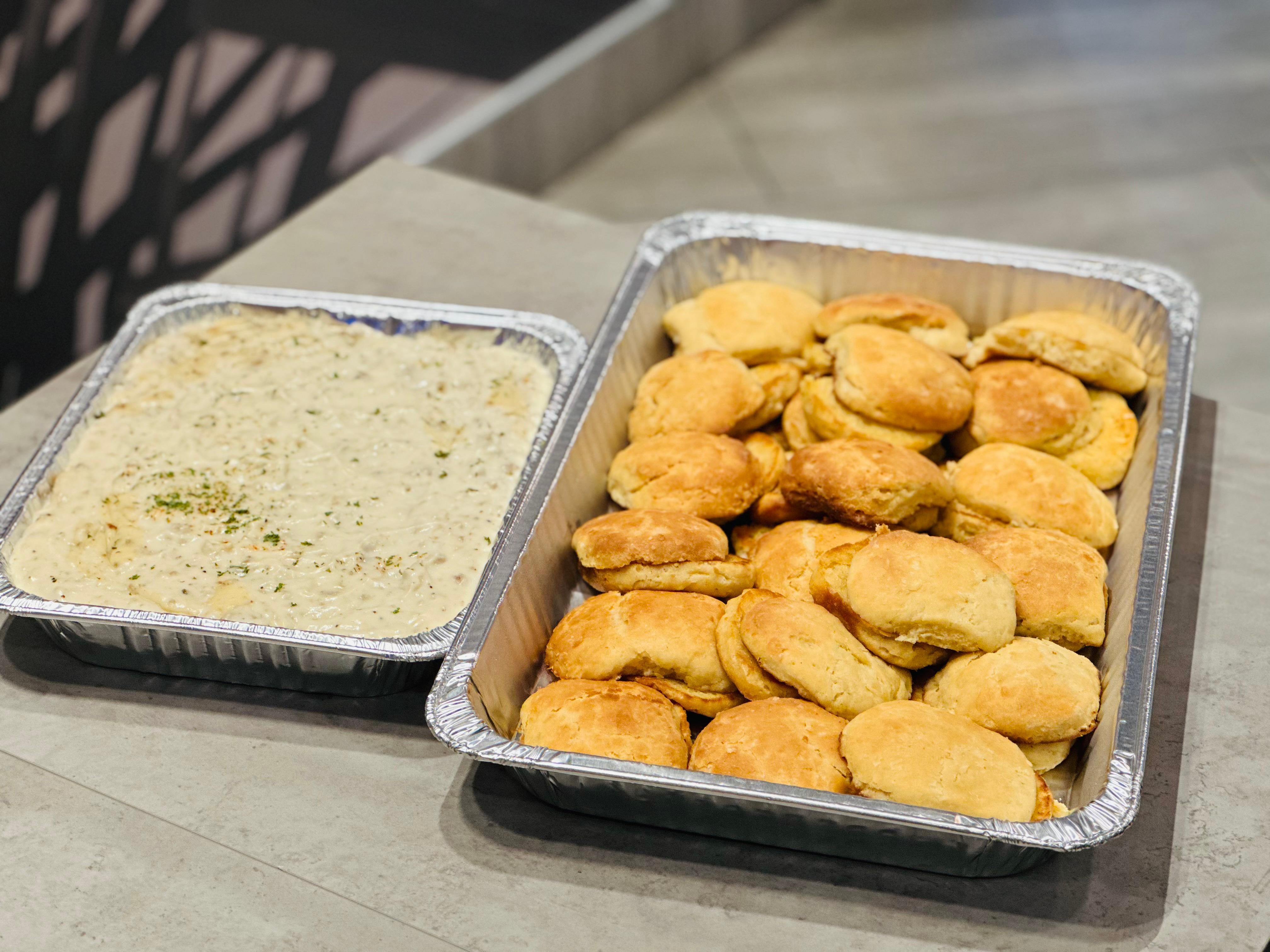 Biscuits and Gravy (Feeds 10).