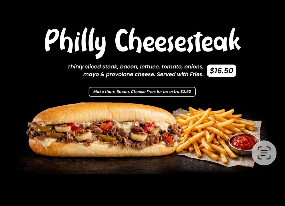 Philly Cheesteak with fries.
