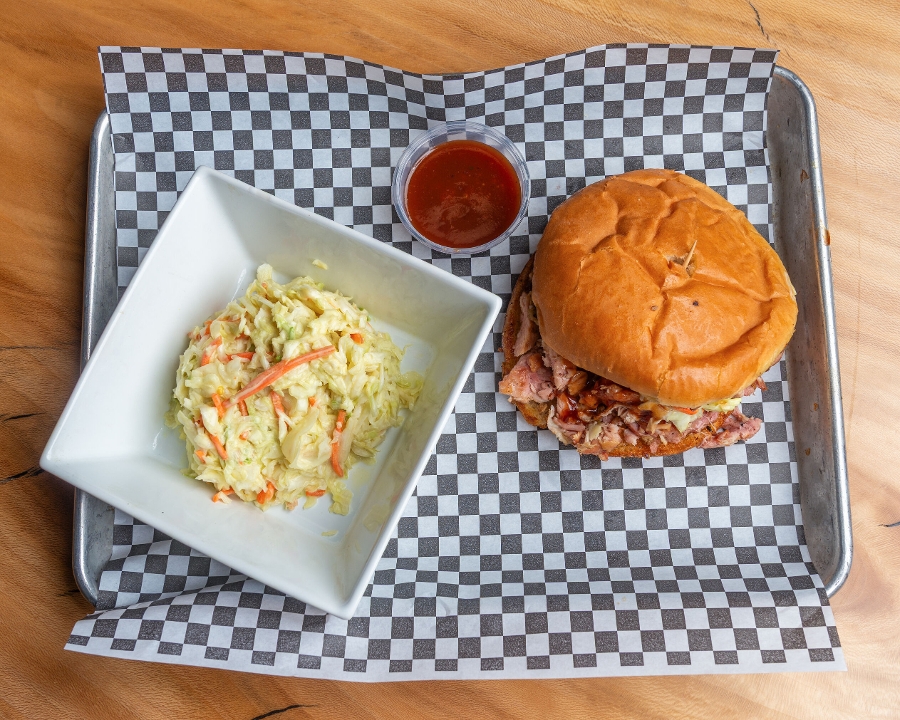 Pulled Chicken Sandwich Combo.