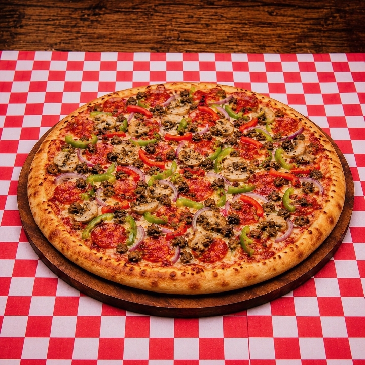 Large Perfecto Special Pizza 14 (Greek Style).