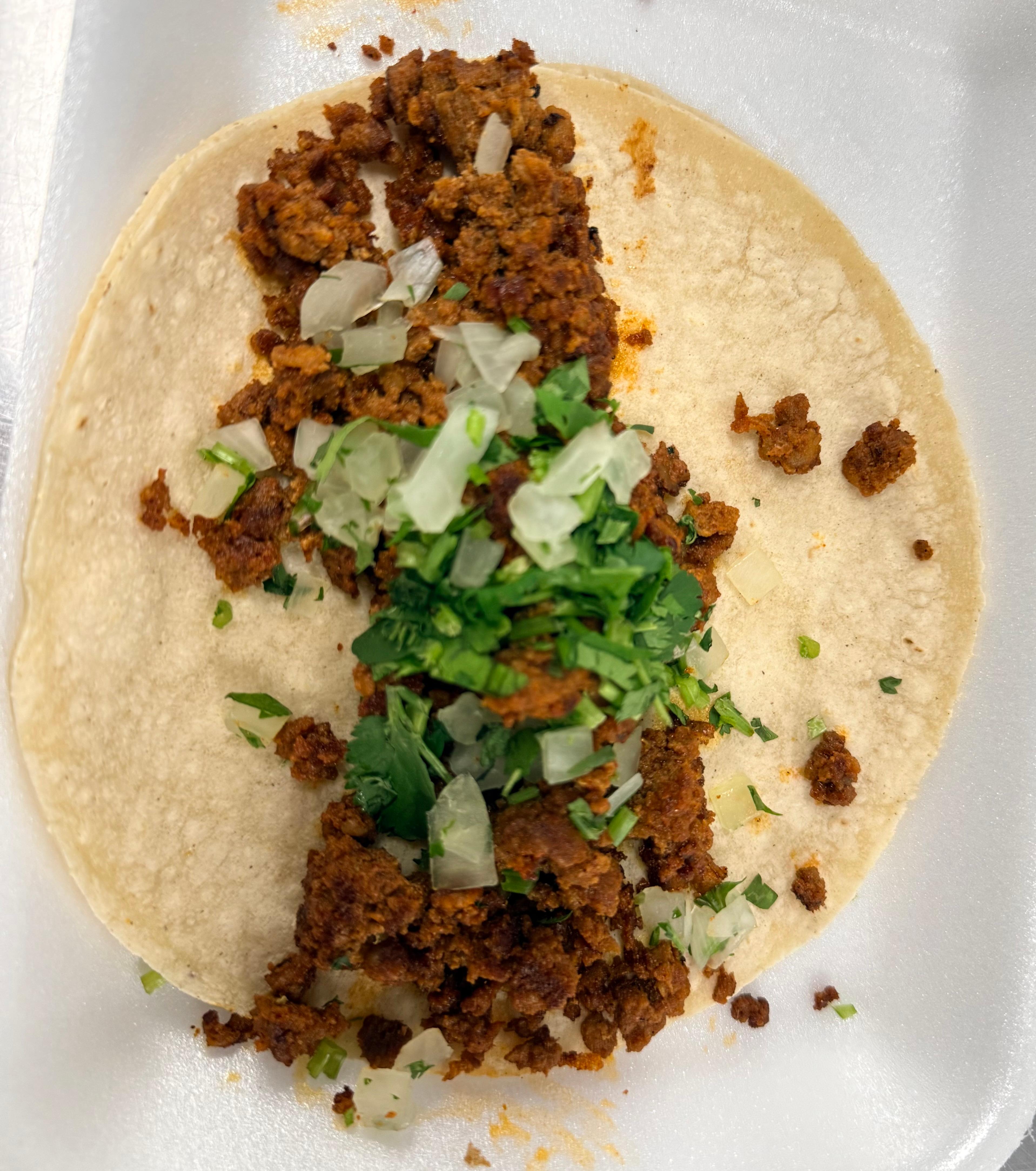 Chorizo Taco.