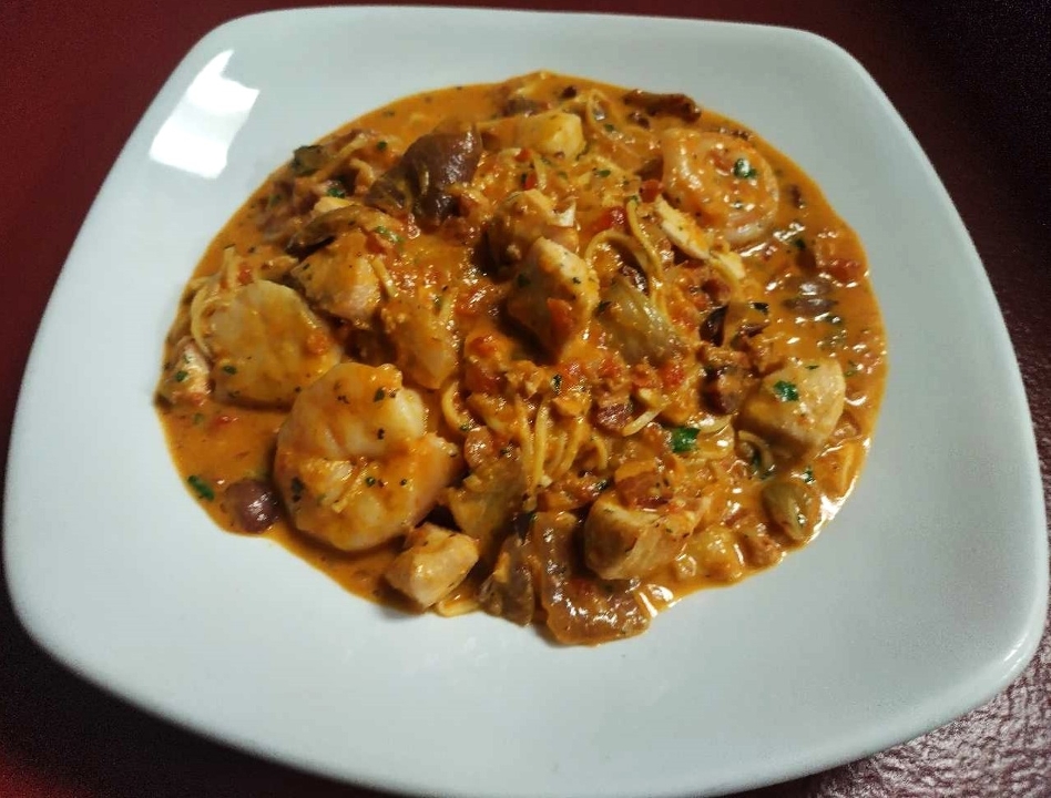 Roasted Seafood Trio.