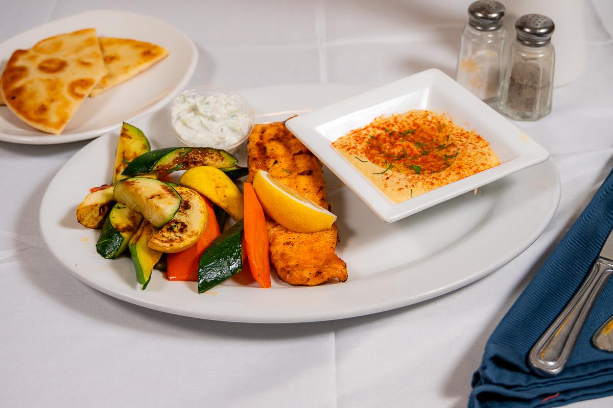 Grilled Salmon Plate.