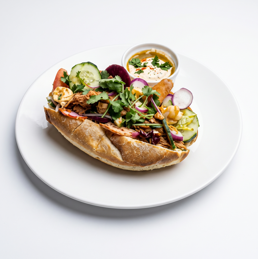 Pan con Pollo.