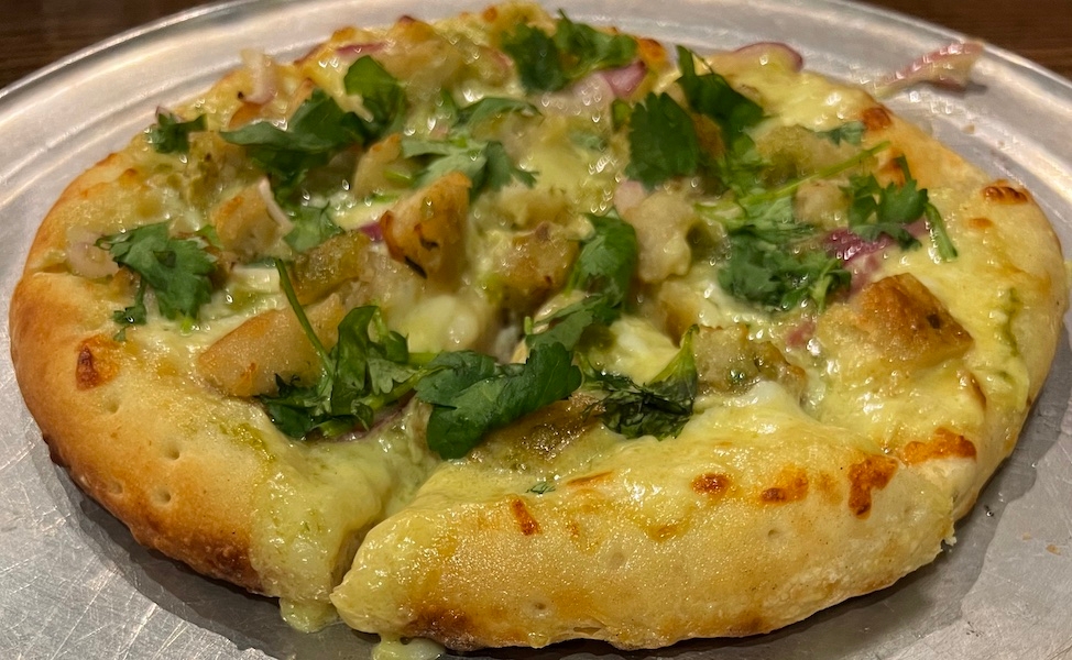 Aloo Tikki Pizza.