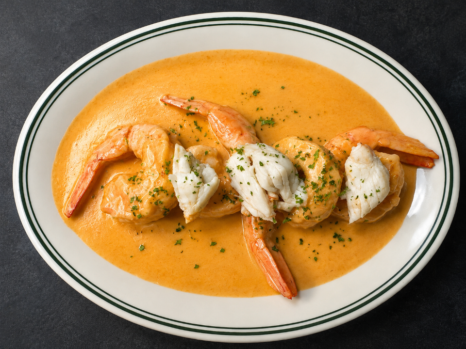 JACK DANIELS SHRIMP &LUMP CRABMEAT.