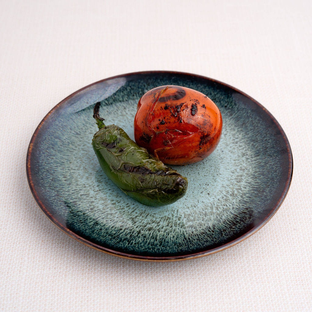 Grilled Tomato & Jalapeno.
