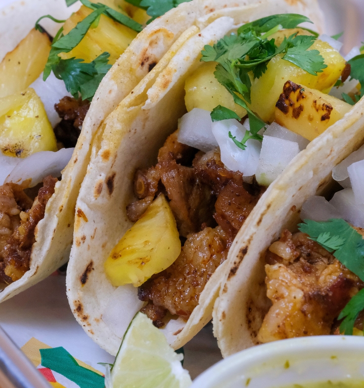 (3) Citrus Grilled Pork Taco (Al Pastor).