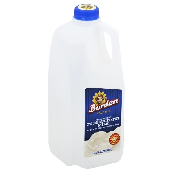 Borden 2% Reduced Fat Milk - 0.5 Gal.
