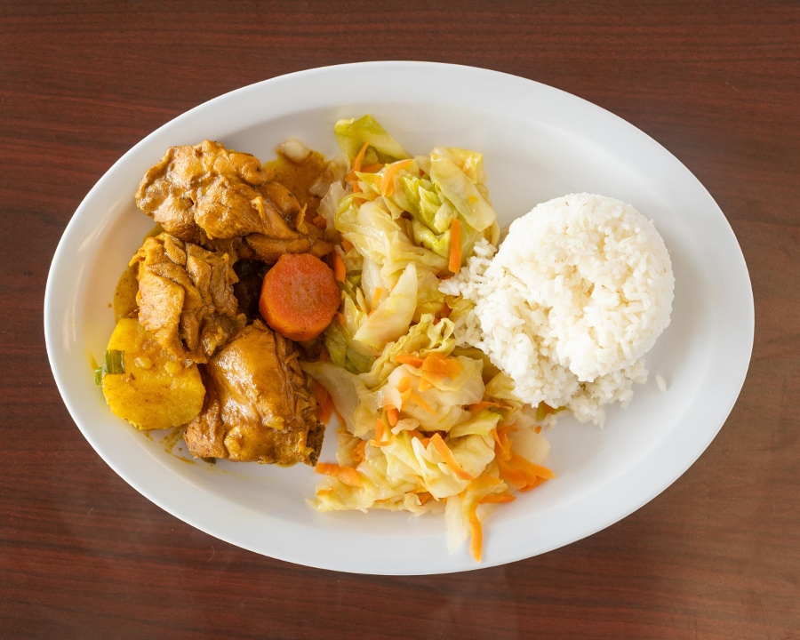 Curry Chicken Platter.