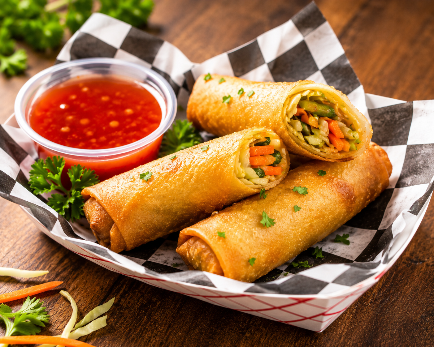 Vegetable Spring Rolls Ⓥ.