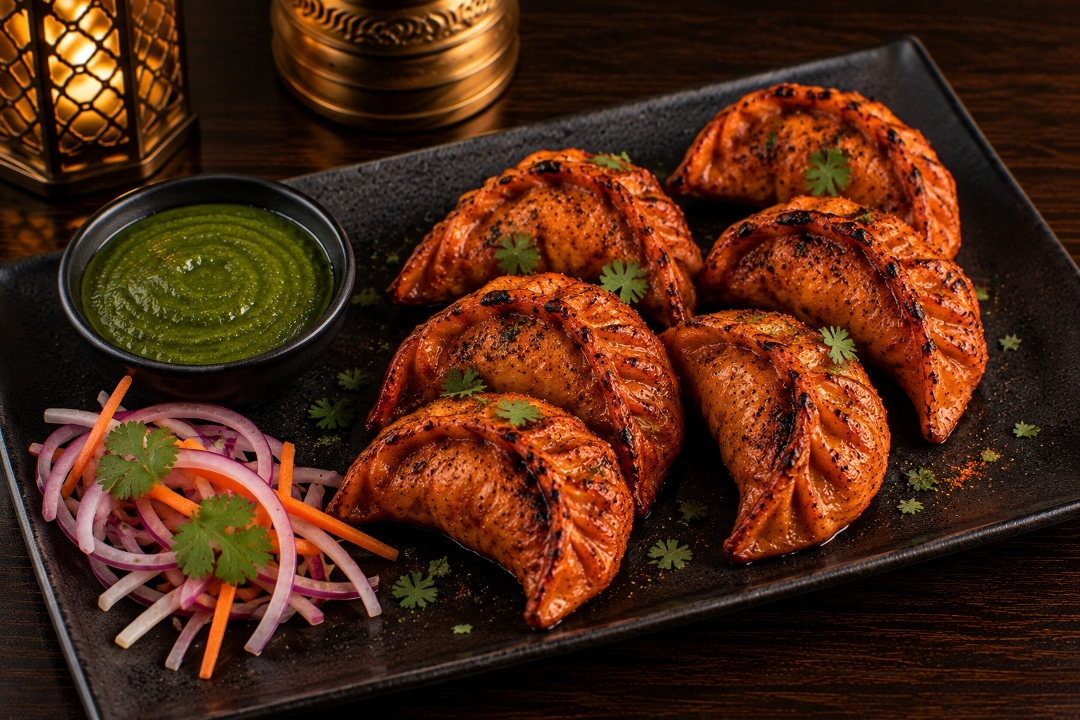 Tandoori Chicken Momos.