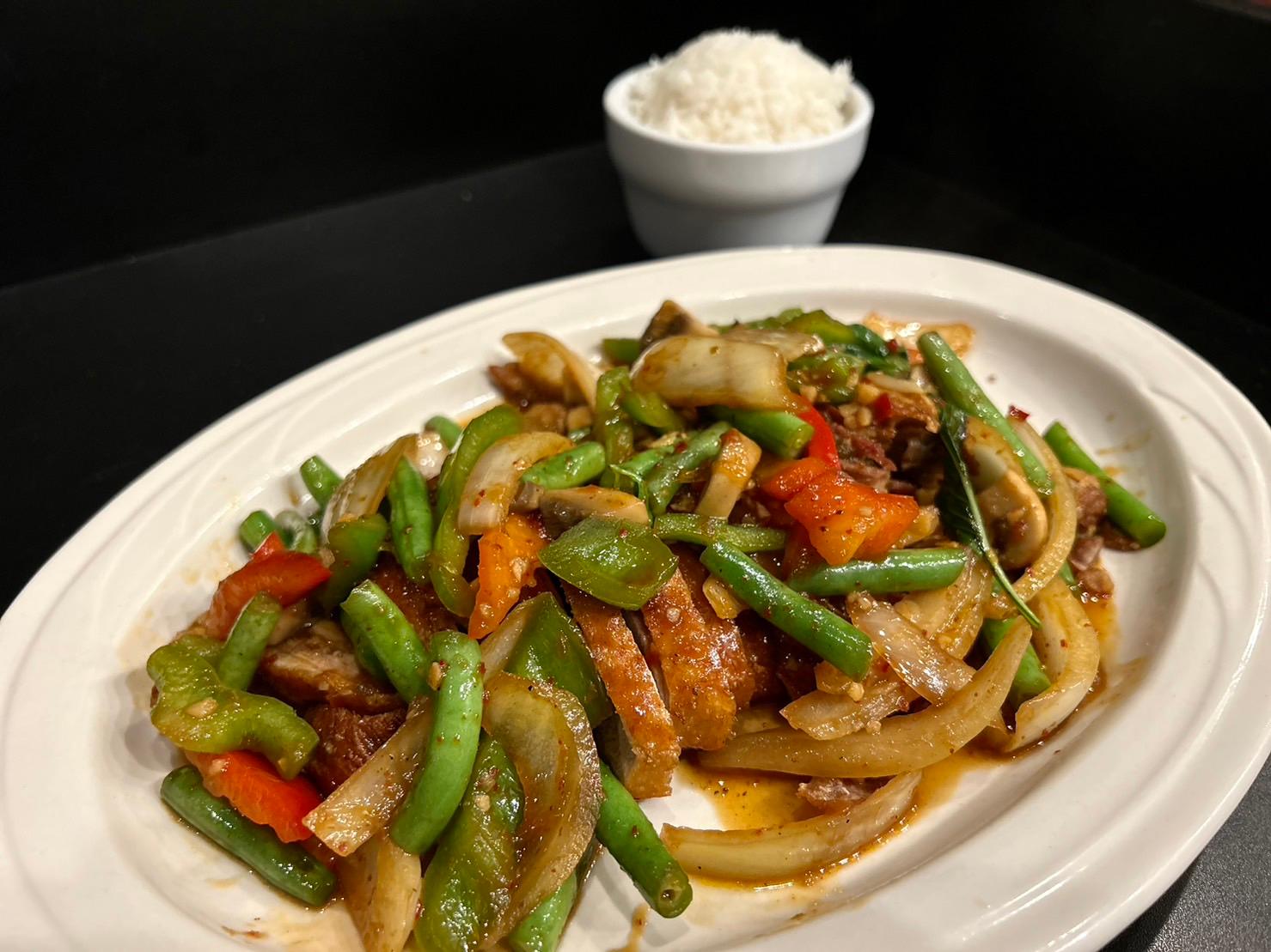 Gra Pao (Thai Basil).