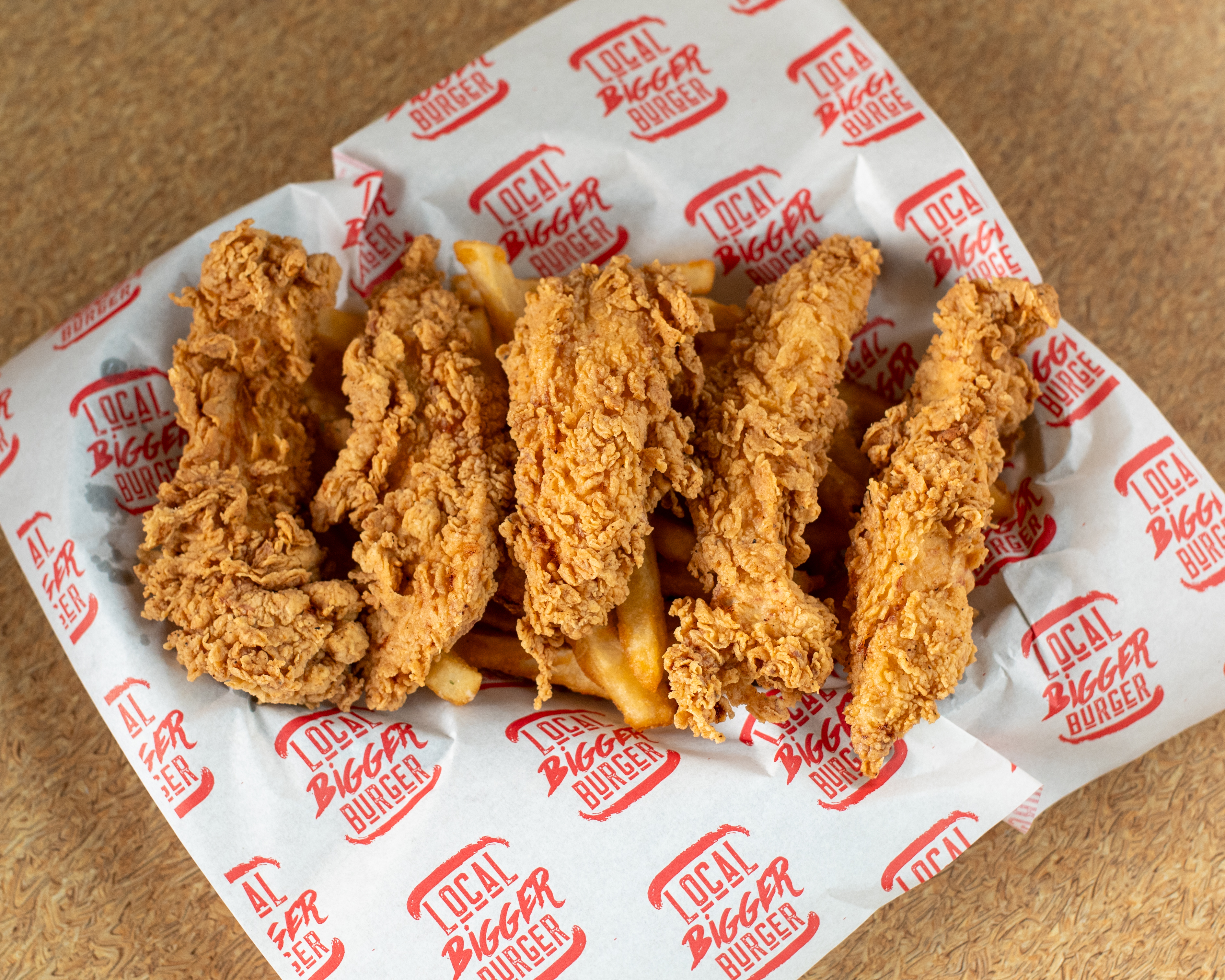 2PC Chicken Tenders with Fries.