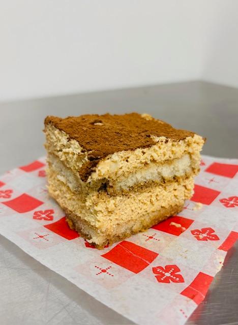 Toffee Tiramisu w/ Chocolate Ganache.