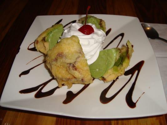 Tempura Green Tea Ice Cream.